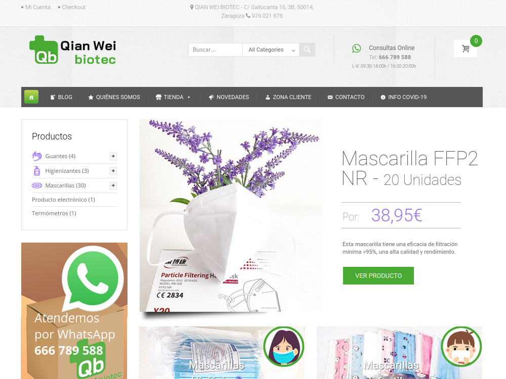 Imagen Tienda Online Productos Covid